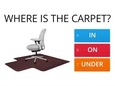 PREPOSITIONS ON /  IN  /  UNDER