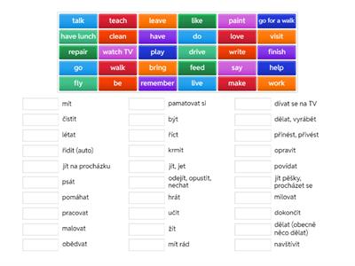 1 Basic verbs (Czech - English)