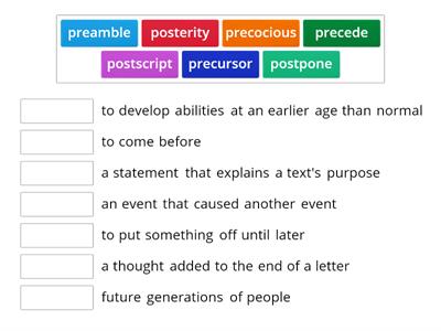 pre/post