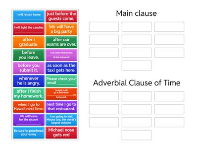 Adverbial Clauses of Time