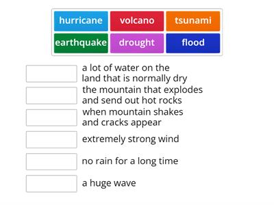 Focus 3 unit 5 natural disasters