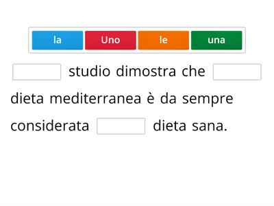 articoli determinativi e indeterminativi (artigos definidos e indefinidos)