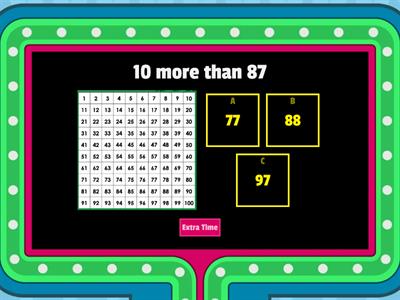 Addition and Subtraction with 100 Chart