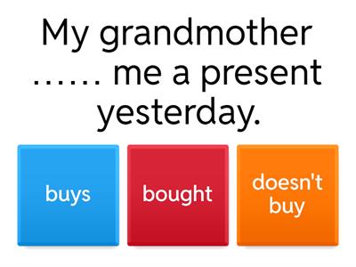 Past simple vs Present simple 