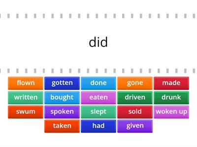 Irregular Verbs V2-V3