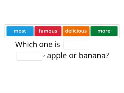 comparatives/superlatives