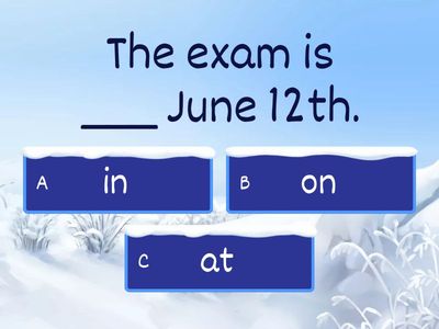 Prepositions of time full