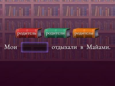 Прошедшее время глагола + множественное число сущ. для РКИ 