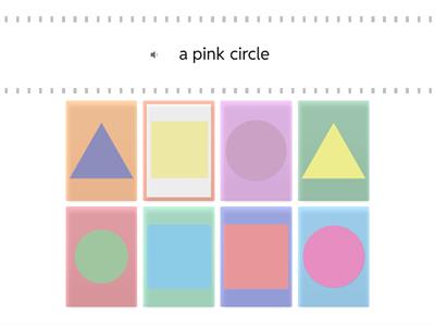 Triangle, circle, square 