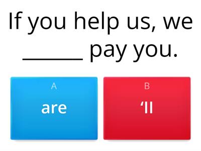 P4 16.3 ex5 first conditional. Choose the correct words.