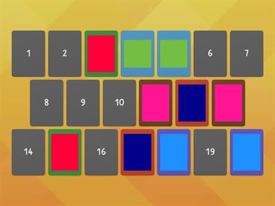 Colours memory game
