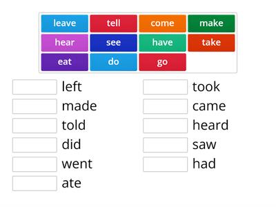 klasa 5_past simple_11 irregular verbs_unit 7_p.94