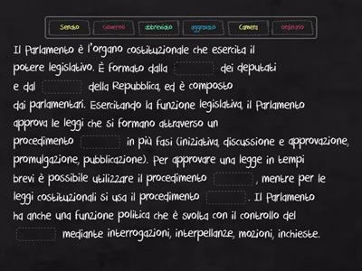 Organi Costituzionali italiani: funzioni.