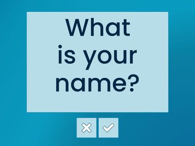 A1 conversation questions