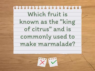 FOOD TRIVIA