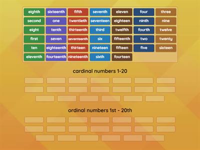 Ordinal and cardinal numbers