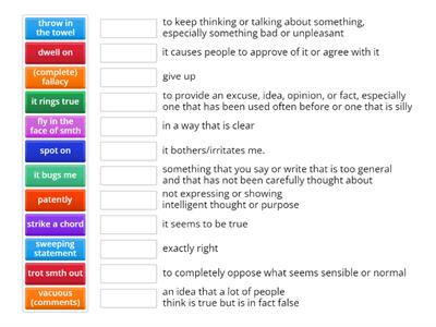 SpeakOut C1-C2| Unit 1A| Vocabulary