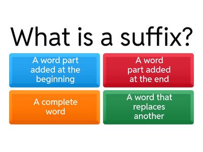 ELA G4 U3 Suffixes