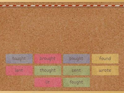 Match verb with past tense