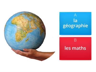 LE MATERIE SCOLASTICHE IN FRANCESE
