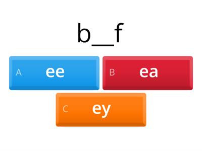 ey, ee or ea
