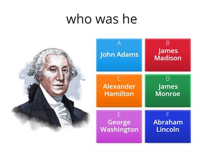 george washington presidents quiz