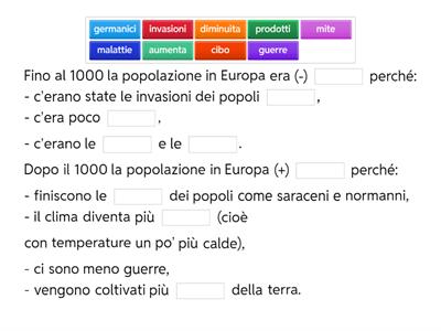 Completa con le parole