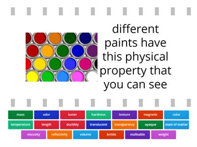 Physical Property Examples Around the Home Match