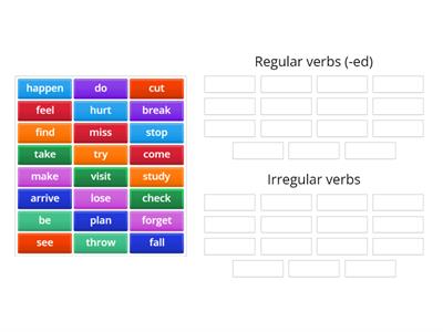 Regular and irregular (Outcomes Elementary)