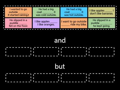 Cordinating conjunctions: 'and' or 'but'