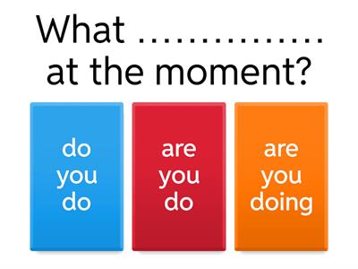 Present Simple vs Present Progressive