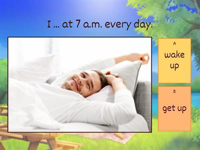 Routine actions - English Globe