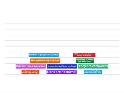 Lion: matching main clause and subordinate clause 