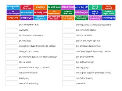 Focus 2 A2+/B1_UNIT 6 JOBS_6.1 Vocabulary_ŁĄCZENIE_I