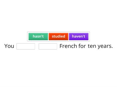 Present Perfect TEST - 45