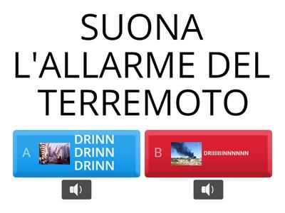 SE C'E' UN TERREMOTO O UN INCENDIO...COSA FACCIO?