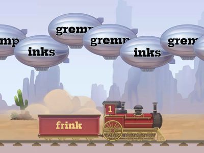 Balloon Pop:  Rime-spotting :  SCANNING! (nonsense - hard) 