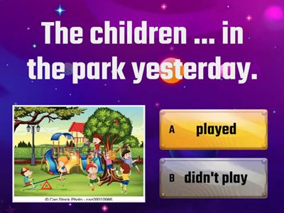 Past Simple regular verbs: negative or affirmative