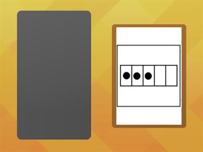 Subitising  dots, 5 frames