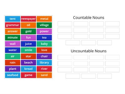 Countable / Uncountable