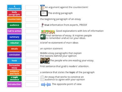 ELD 3 PBA essay vocabulary