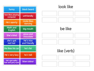  Look like, be like, like