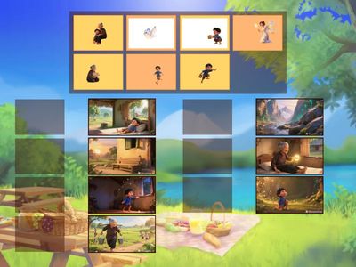 BÉ HÃY CHỌN NHÂN VẬT PHÙ HỢP VỚI NỘI DUNG BỨC TRANH TRONG CÂU CHUYỆN TÍCH CHU