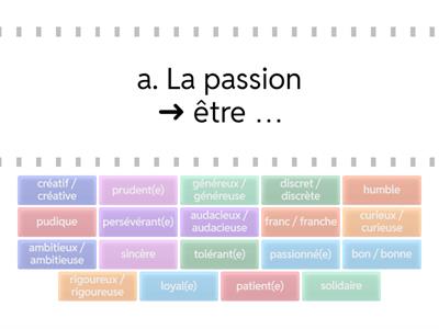 L'ATELIER B2 - U1/S2 - DES ADJECTIFS