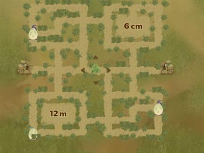 Estimates length using meter or centimeter