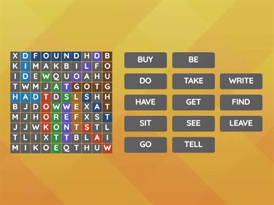 Regular and Irregular verbs