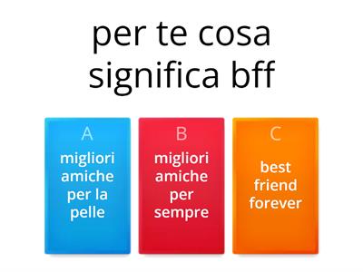 quiz per le bff