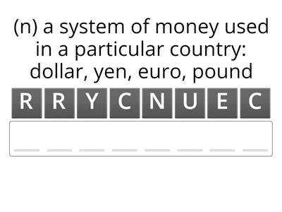 MONEY VOCABULARY: ENGLISH FILE INTERMEDIATE