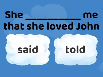 22. Direct and reported speech