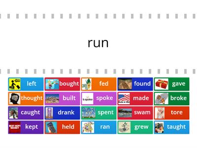 Irregular verbs past tense